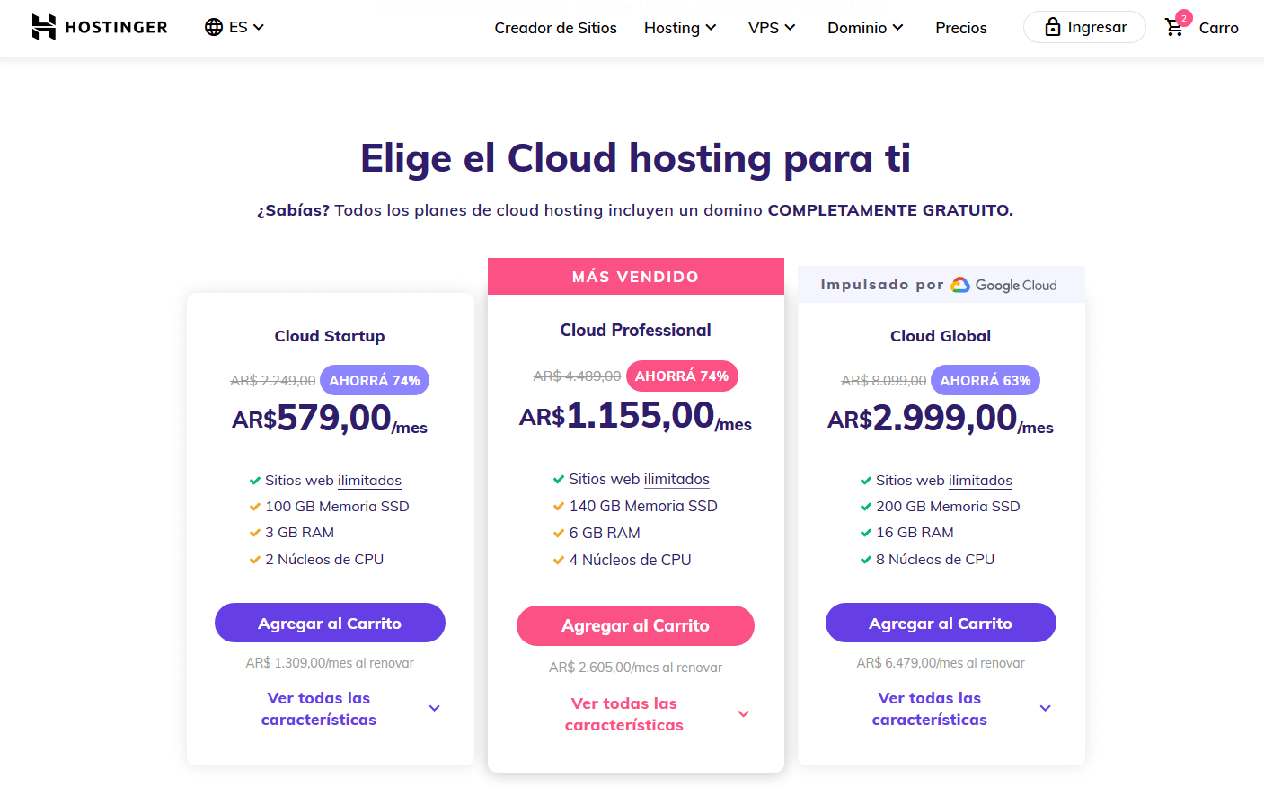 cupón hostinger argentina - cupones hostinger argentina descuentos - Hosting Argentina Rápido y Potente