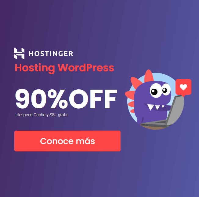 cupones hostinger - hosting wordpress banner