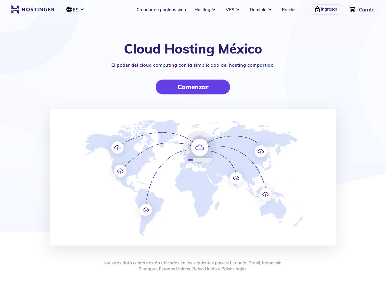 cupones hostinger mexico - cupón hostinger mexico - Cloud Hosting México Aloja +200 Sitios Por MX$129 Mes 1